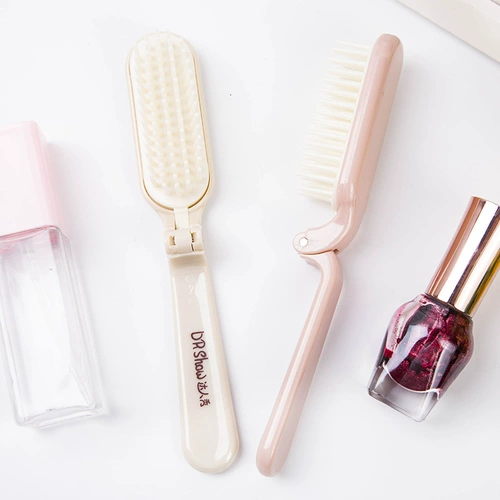 兰泽草 Складная портативная переносная кудрявая антистатическая расческа для путешествий