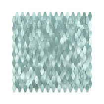 Mint green high and low surface small rhombus mosaic wall stickers self-adhesive metal aluminum-plastic plate background wall living room bar stickers