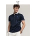 GYgoldlion Jinlilai GY quần áo ngắn tay POLO nam thanh niên ngực thêu tiêu chuẩn casual bông ve áo T-Shirt áo polo đẹp Polo