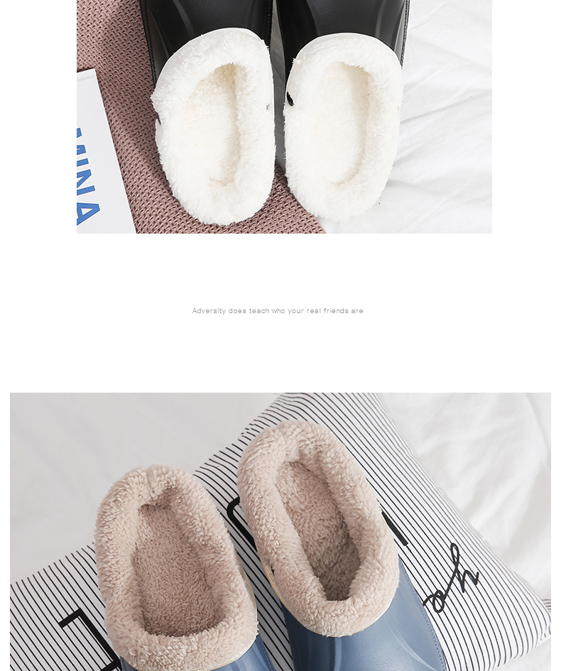 Đôi dép bông mùa đông nam và nữ Baotou dày đáy mùa đông ấm áp dễ thương nhà sang trọng giày cotton trong nhà - Trang chủ dép mang ở nhà