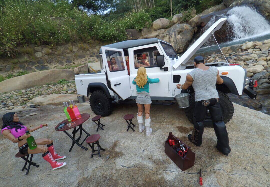 SCX10 Land Rover Defender climbing car D130 Wrangler 5-door JK spot