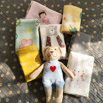 Double-layer yarn cartoon floral single pillowcase pure cotton skin-friendly soft hipster animal single pillow case can be customized