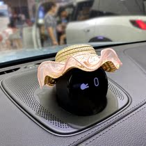 (Summer straw hat) Weilai nomi hat decoration es8ec6 robot headgear mesh big wave lace