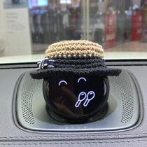 Weilai nomi hat robot straw hat es8ec6 modified jewelry headgear summer sunscreen top hat mens models