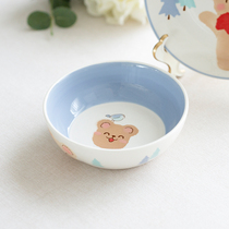 PAGO Thai Imported Children Cartoon Ceramic Bowl Cute Fruit Bowl Three-dimensional Creative Rice Bowl Cereal Bowl Soup Bowl
