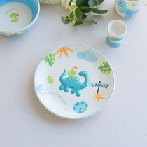 PAGO Thai Imported Children Cartoon Ceramic Dinner Plate Cute Plate Creative Breakfast Dish count Heart Pink