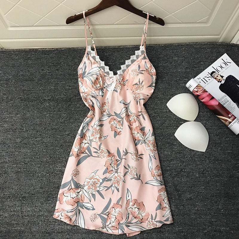 Japan Hanging Sleepskirt Female Breath Hostel Summer Ice Silk Lace Lace Lace Lace Lace Lace Lace