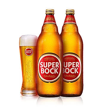 葡萄牙进口！超级波克啤酒1L*2瓶