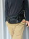 New multifunctional waist bag for men, large capacity, outdoor mountaineering, sports and leisure dual-purpose crossbody bag, wear-resistant wallet