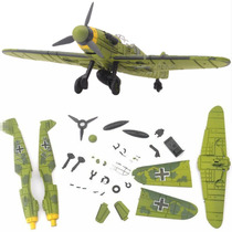 1:48 BF109 F4U Hurricane Spitfire Fighter Plastic Aircraft Assembled Model Toy Military ornaments
