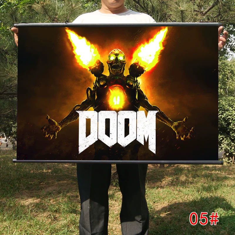 Doom 4 Vải trang trí trò chơi Poster tranh DOOM4 Bộ sưu tập trò chơi ngoại vi Art Oil tranh - Game Nhân vật liên quan