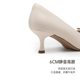 CBANNER Qianbaidu 2024 ປາຍຕີນ stiletto ດອກສູງ heels ເກີບແມ່ຍິງ A23105330A32A04