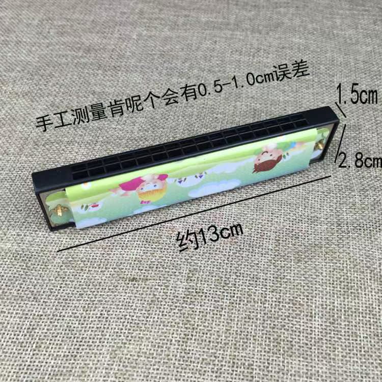 Đồ chơi trẻ em mới bằng kèn Harmonica bằng gỗ không độc hại 16 lỗ hai hàng bộ trống đồ chơi jazz drum