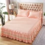 2019 mới mùa hè tấm lá giường ren bedspread váy sen ren một mảnh trượt Simmons nhóm tay áo bảo vệ - Váy Petti váy giường đẹp	