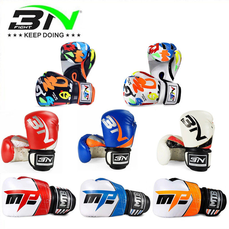 BN Children's boxing gloves 2-13 boys and girls baby fighting children children sanda sand bag boxing gloves 4oz 6oz