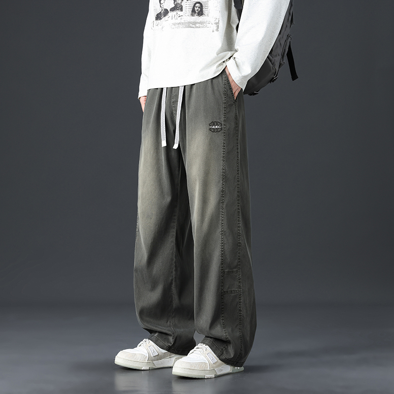 Summer Lyocell Tencel Large Size Men's Thin Loose Fit Plus Size 9XL Slimming Pants 150kg