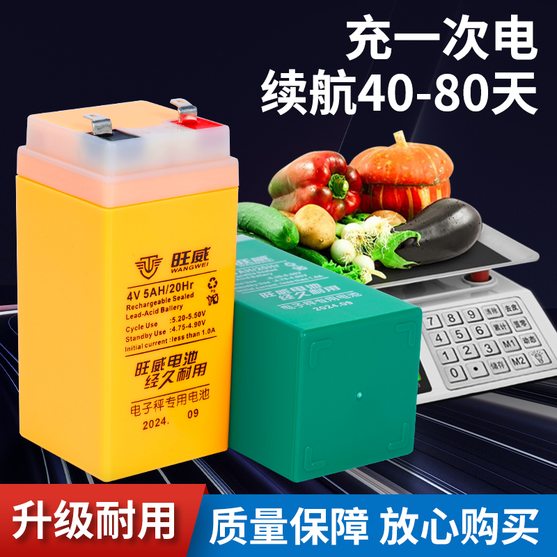 Wangwei Commercial 4-Volt Electronic Scale Battery Large Capacity 4V4Ah6A Long-Lasting 4.5A Platform Scale Charger