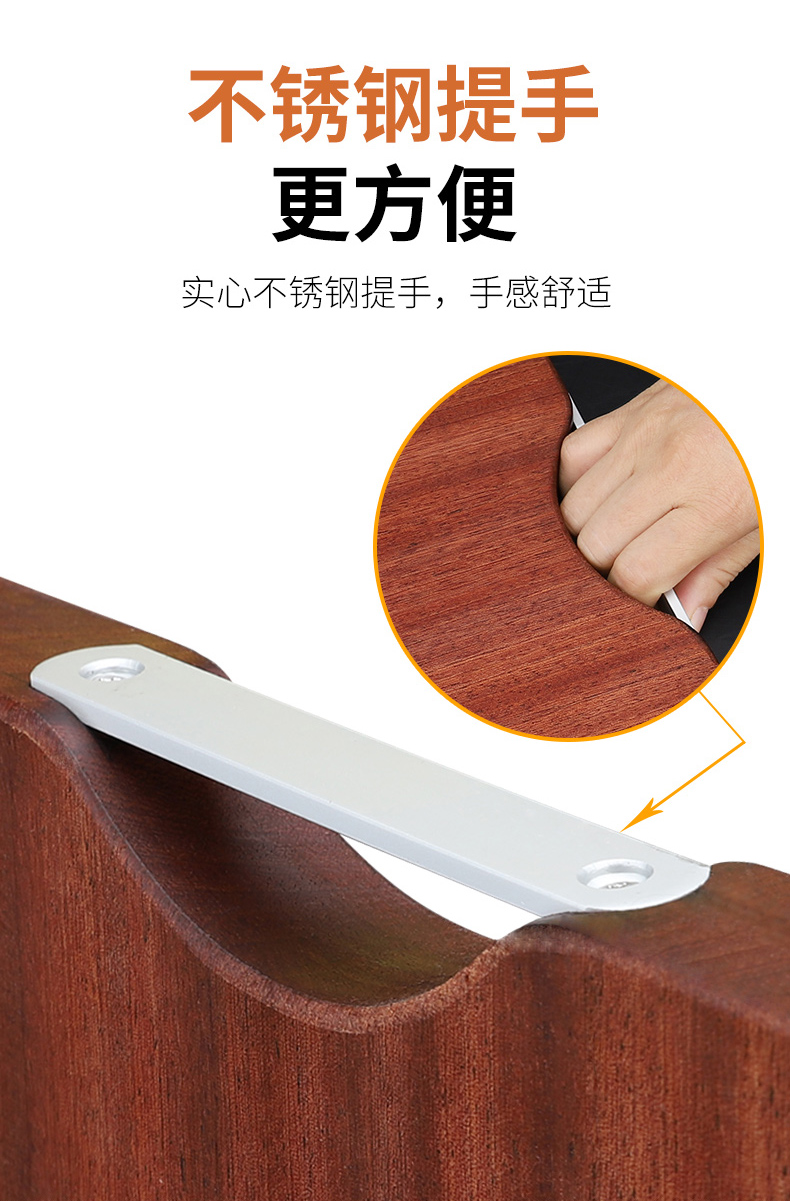 穗普 非洲进口乌檀木菜板 实木家用菜板 20*30*2.5cm 图4
