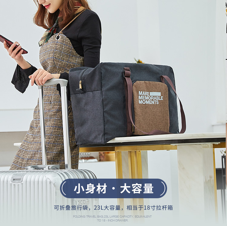 Túi du lịch có thể gập lại túi du lịch ở nước ngoài Túi hành lý nữ trọn gói khoảng cách ngắn có thể được đặt túi thể dục túi thể thao túi du lịch giá rẻ