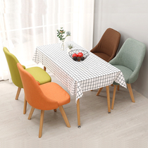 Solid wood dining chair Nordic minimalist home backrest chair Makeup Chair Sloth Sofa Chair Student Desk Dorm Chair