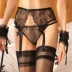 Garter Womens Châu Âu và Mỹ Khóa kim loại Đồ lót cao cấp Sexy trong suốt Ren dài Stockings Sexy chống trượt quần vớ ren dài Nịt Tất