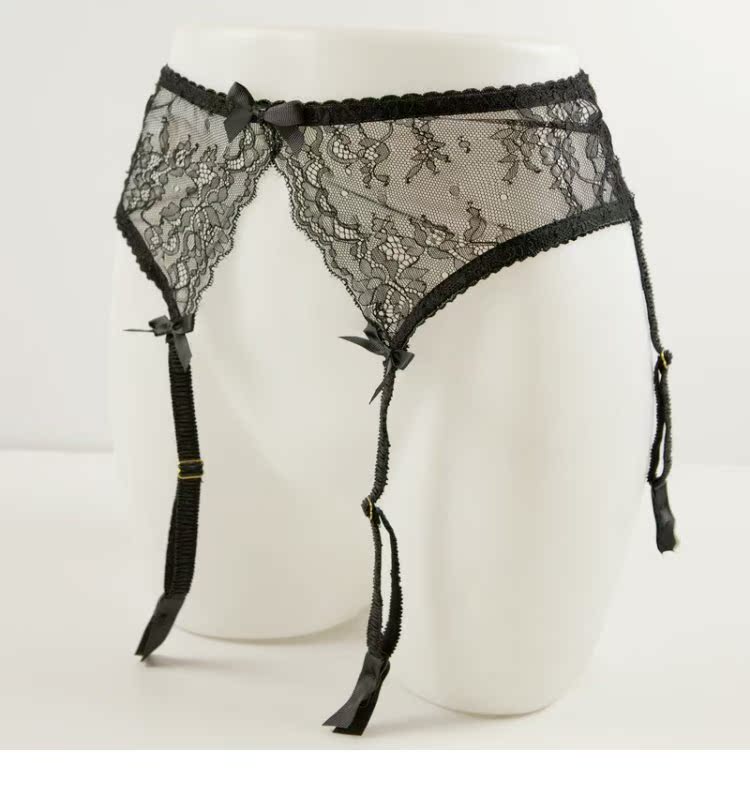 Garter Womens Châu Âu và Mỹ Khóa kim loại Đồ lót cao cấp Sexy trong suốt Ren dài Stockings Sexy chống trượt quần vớ ren dài
