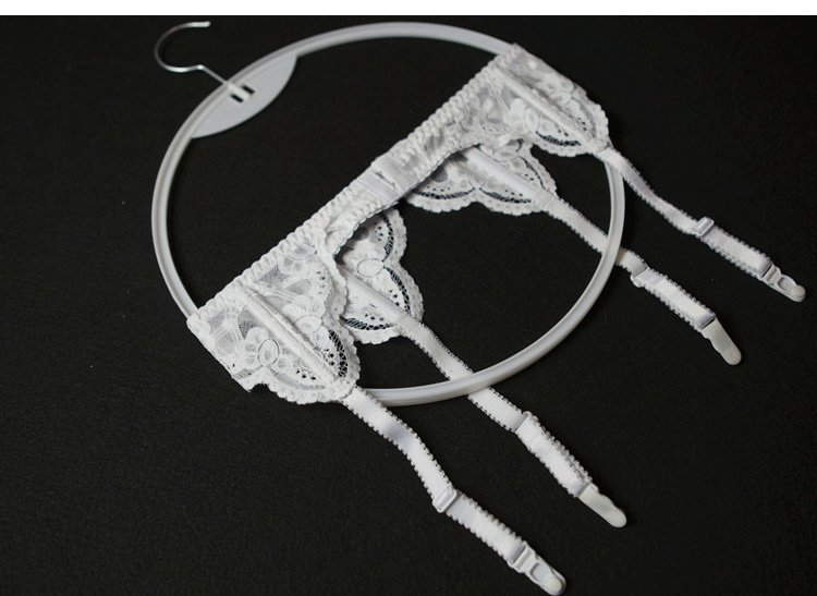 Mùa xuân và mùa hè mới rỗng retro gợi cảm garter vớ dài ống chống trượt vớ clip trong suốt màu trắng eo khiêu dâm đồ lót dây nịt tất lưới