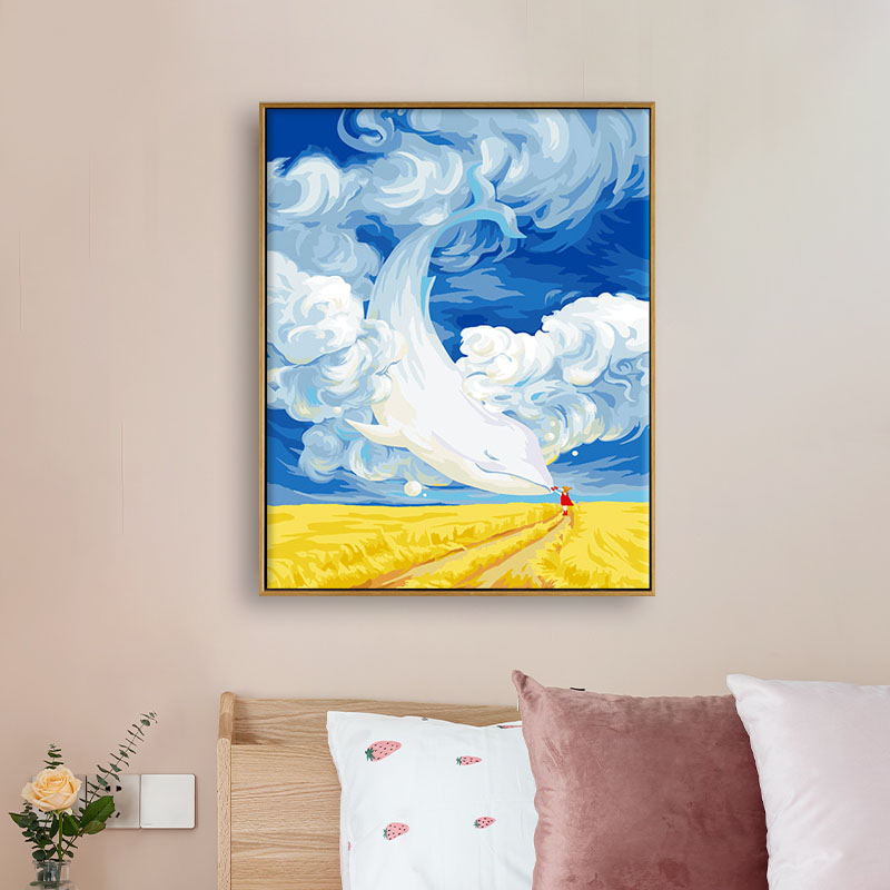 Digital Oil Painting Children Cartoon Fill Color Filling Oil Color Painting Hand Painting Color Decompression Propylene Decoration Painting-Taobao