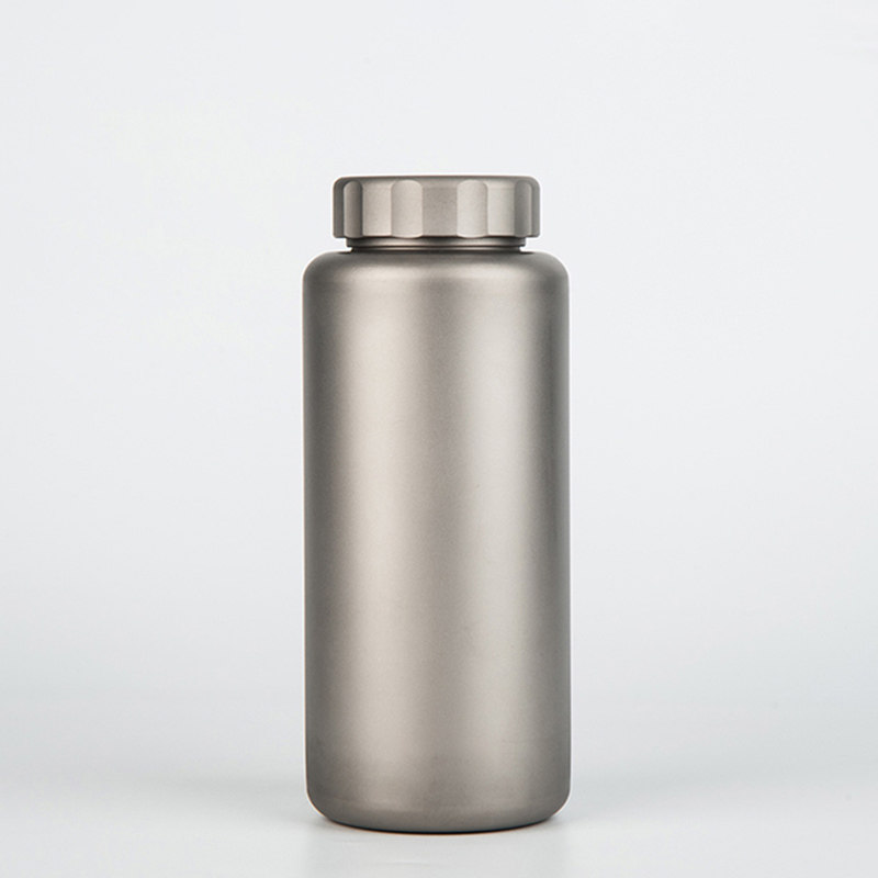 MySolo direct store B5 pure titanium kettle titanium water bottle titanium cup Pure titanium water cup 950ml single layer does not keep warm