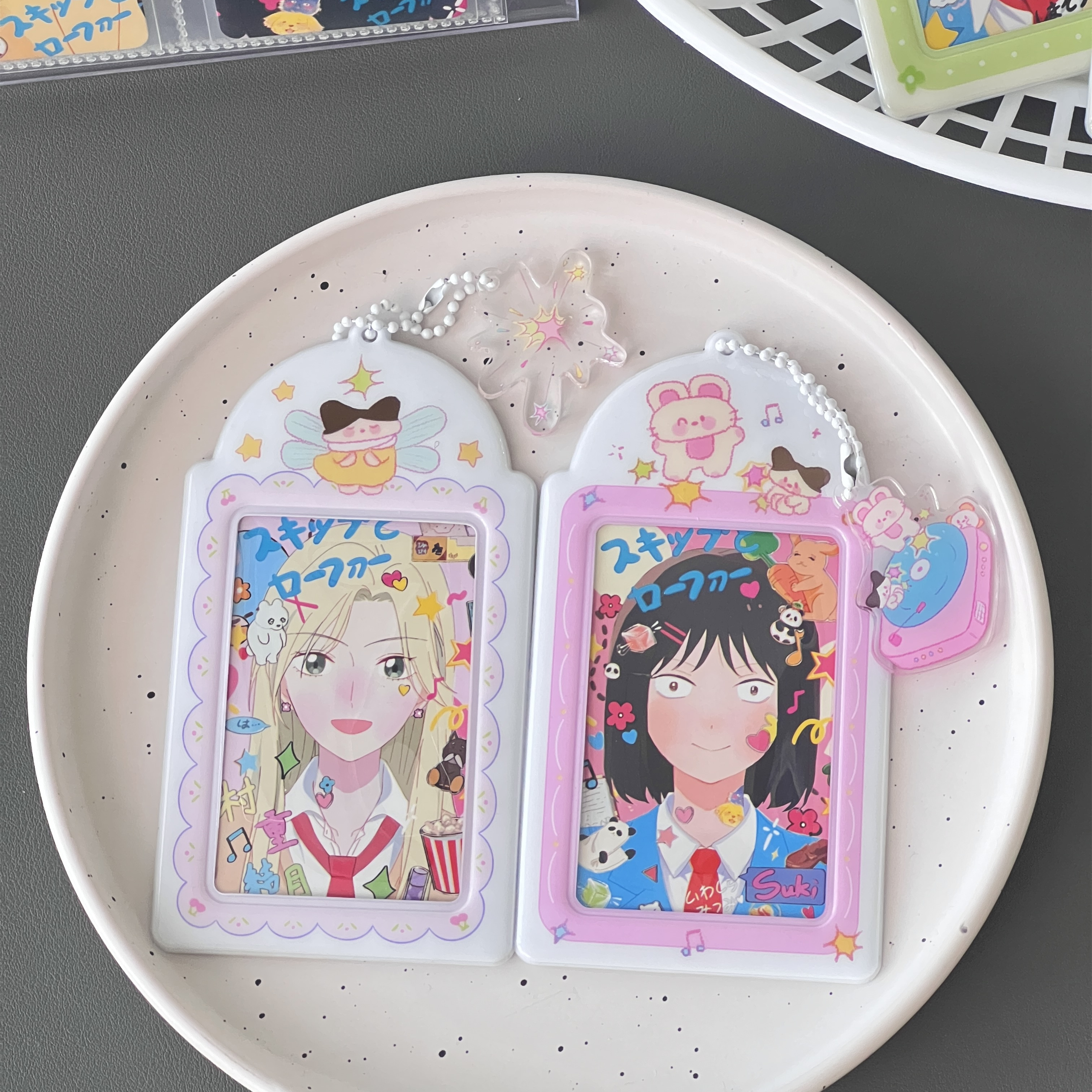 Strange Bean Original Cute Hard Version Pvc Cutting Sleeve 3 Inch Small Card Containing Entrance Control School Card Meal Card Bus Card Bus Card card-Taobao