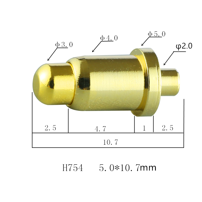 pogopin large current spring thimble battery connector test double head needle PIN needle positioning needle stylus A754