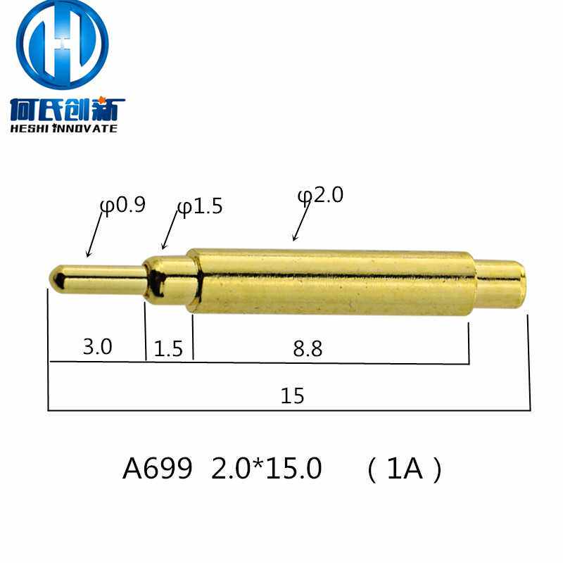 A699 custom high quality pogopin probe telescopic spring thimble conductive copper needle gold plated without oxidation