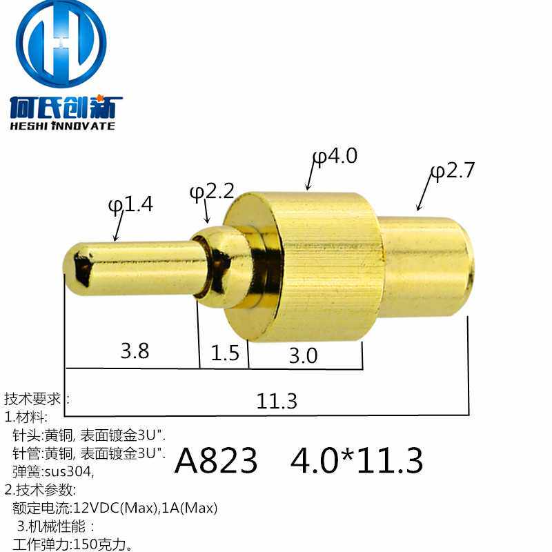 A823 Custom quality pogopin probe telescopic spring thimble positioning thimble electrode stylus
