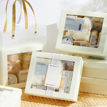 Souvenir set box Towel gift box Wedding heart-walking practical high-end birthday opening event festive small gift