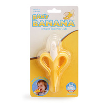 US imported Baby Banana Banana Baby tooth gum silicone tooth gum silicone tooth tooth stick Baby bite glue toy