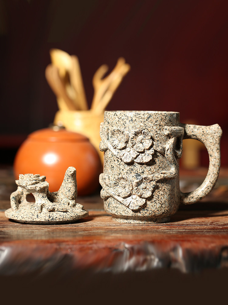 Maifan stone cup: a perfect blend of stone carving artistry and