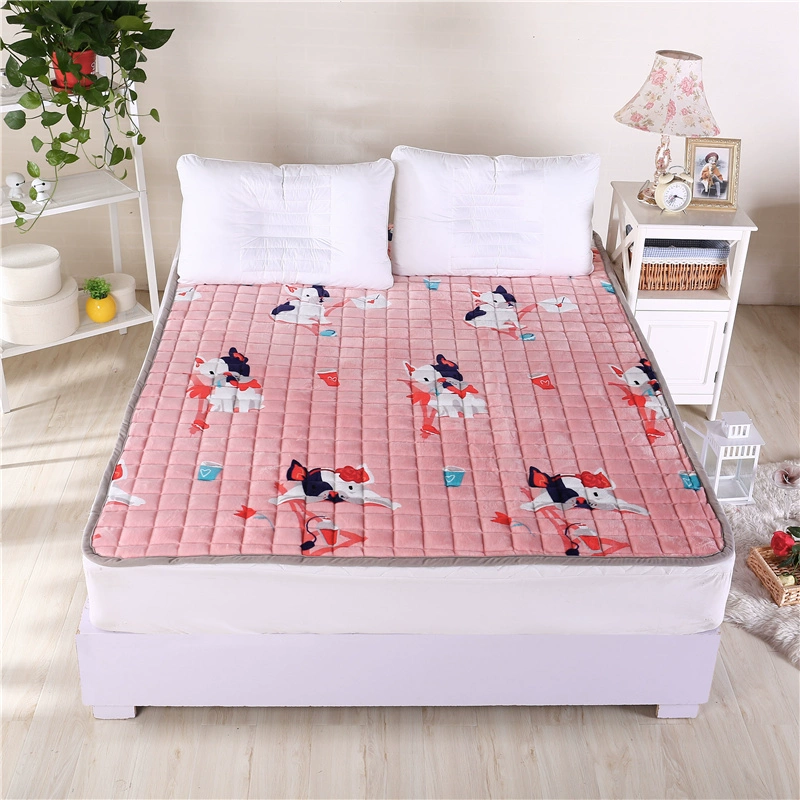 luật học sinh mẫu giáo đệm Levin nhung ấm sang trọng nệm pad để bảo vệ nhà flannel giường nệm pad - Nệm