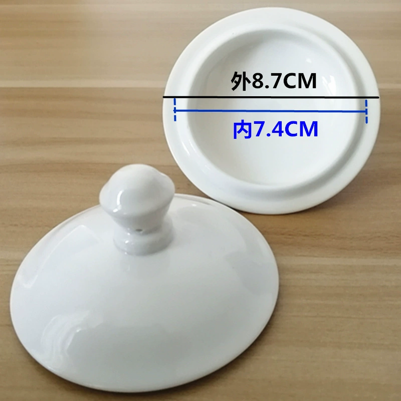 Cốc nắp cốc bằng gốm nắp màu trắng tinh khiết phổ quát nắp cốc văn phòng cốc nước cốc cốc nắp - Tách bình lock and lock