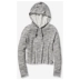 Victorias Secret PINK trở lại áo len chui đầu ngắn bằng vải cotton 11153436 - Thể thao lông cừu / jumper áo khoác hoodie cặp Thể thao lông cừu / jumper