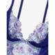 ຫຼຸດສູງສຸດ 50% ຂອງ Victoria's Secret floral embroidered hollow lace-up shapewear fishbone bra bra women's thin style