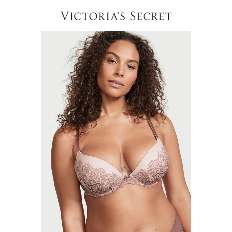 Vimi Flower Lace covered with deep V bra disc chest chest underwear woman summer