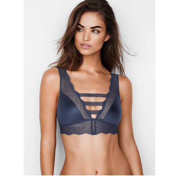 双11预售 17年秋季新款 Victoria’s Secret 维多利亚的秘密 蕾丝性感深V超薄型文胸 ￥226包邮（￥30定金抵￥60）