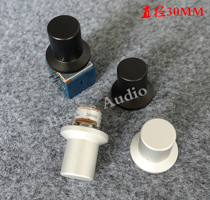 BRZHiFi Diameter 30mm high 28mm Straw hat knob Power amplifier knob All aluminum knob