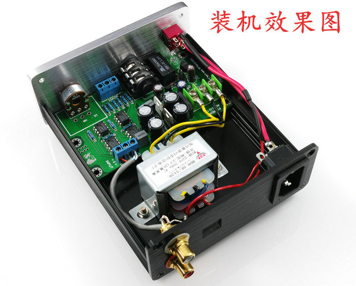Full aluminum mini Power amplifier chassis HA-PRO headphone DIY Enclosure