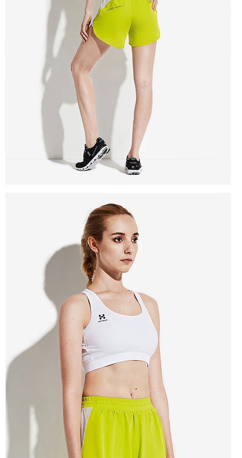 Áo ngực thể thao của HOTSUIT tập hợp các mẫu đồ thể dục yoga chống sốc, khóa kéo phía trước áo vest chạy BRA ao lot the thao