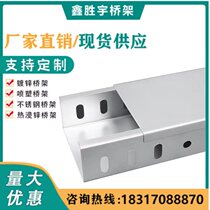 Customized hot-dip galvanized cable tray 200*150*100*50 stainless steel painted gold wire trough strong and weak factory direct sales