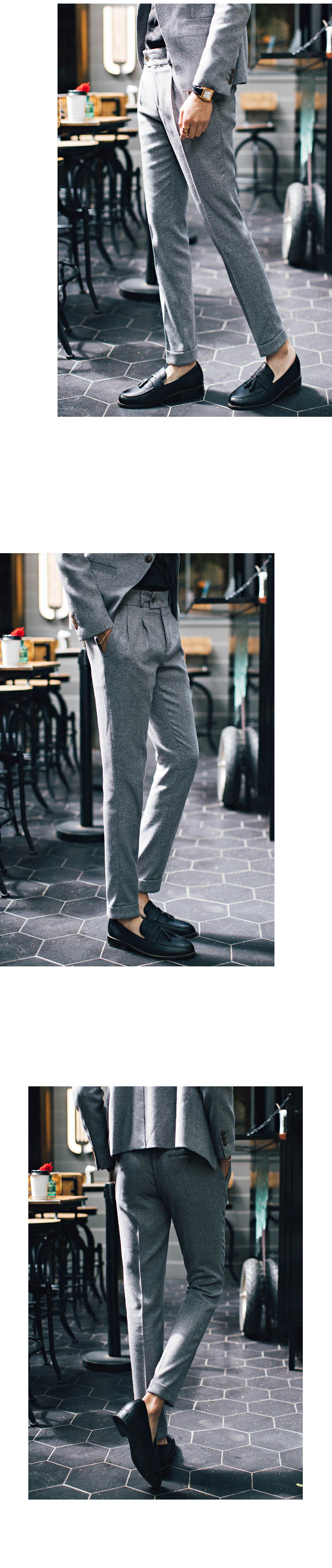 Costume homme en coton pour automne - Ref 1577837 Image 23