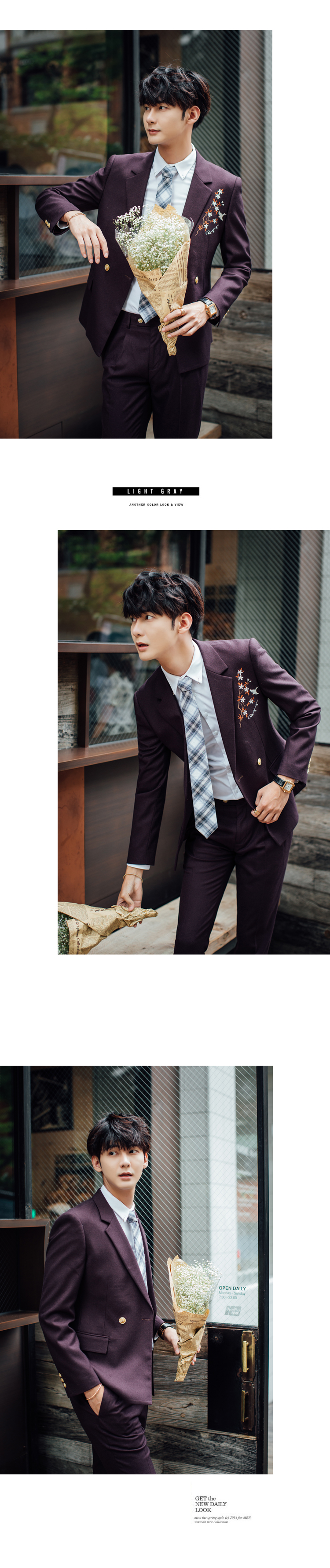 Costume homme en coton pour automne - Ref 1577840 Image 15