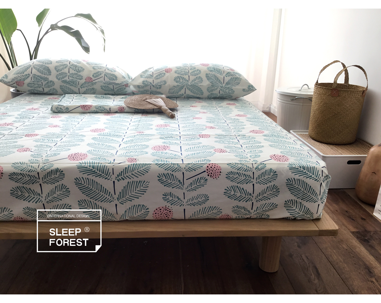 Sheets đơn mảnh bông chăn 1.2 giường 1.5 m 1.8 2.0 đôi bông mùa xuân và mùa hè tươi thực vật 200 * 230 thảm trải giường thay đệm