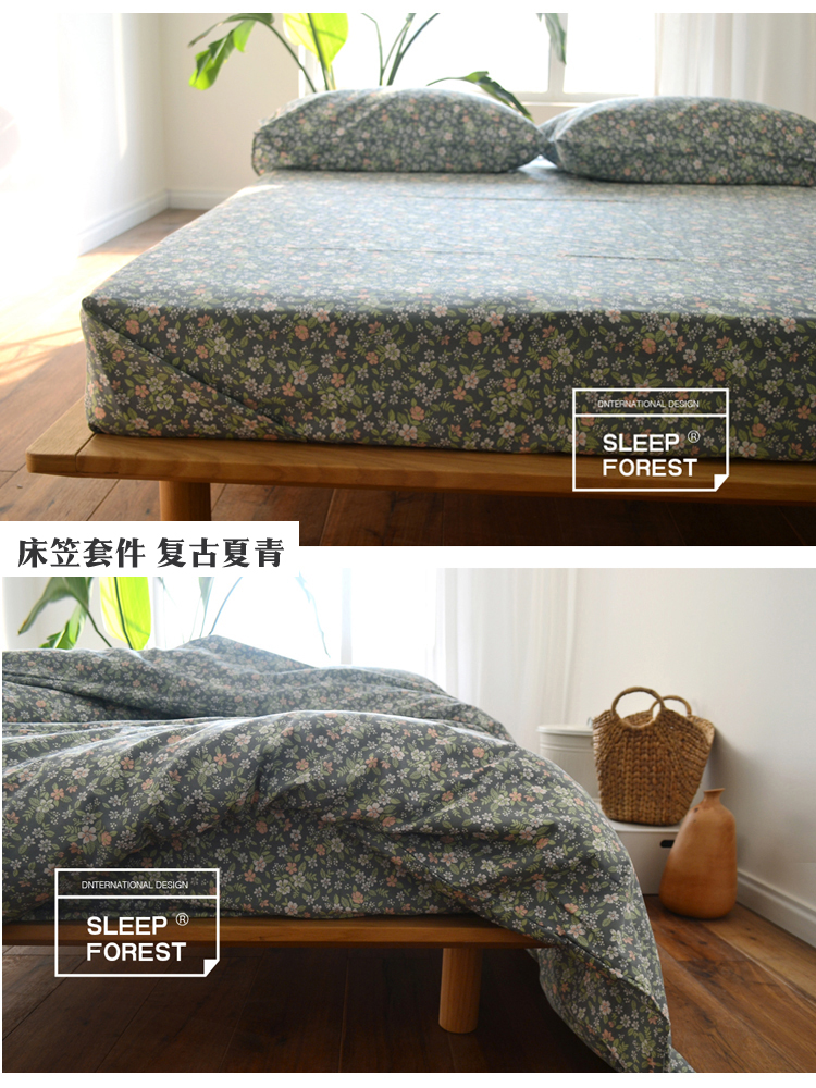 Bông ba mảnh bộ gia đình bốn doanh nghiệp giường nệm bông che chăn chăn gối Bedding gói 1.21.5 - Bộ đồ giường bốn mảnh chăn ra gối nệm